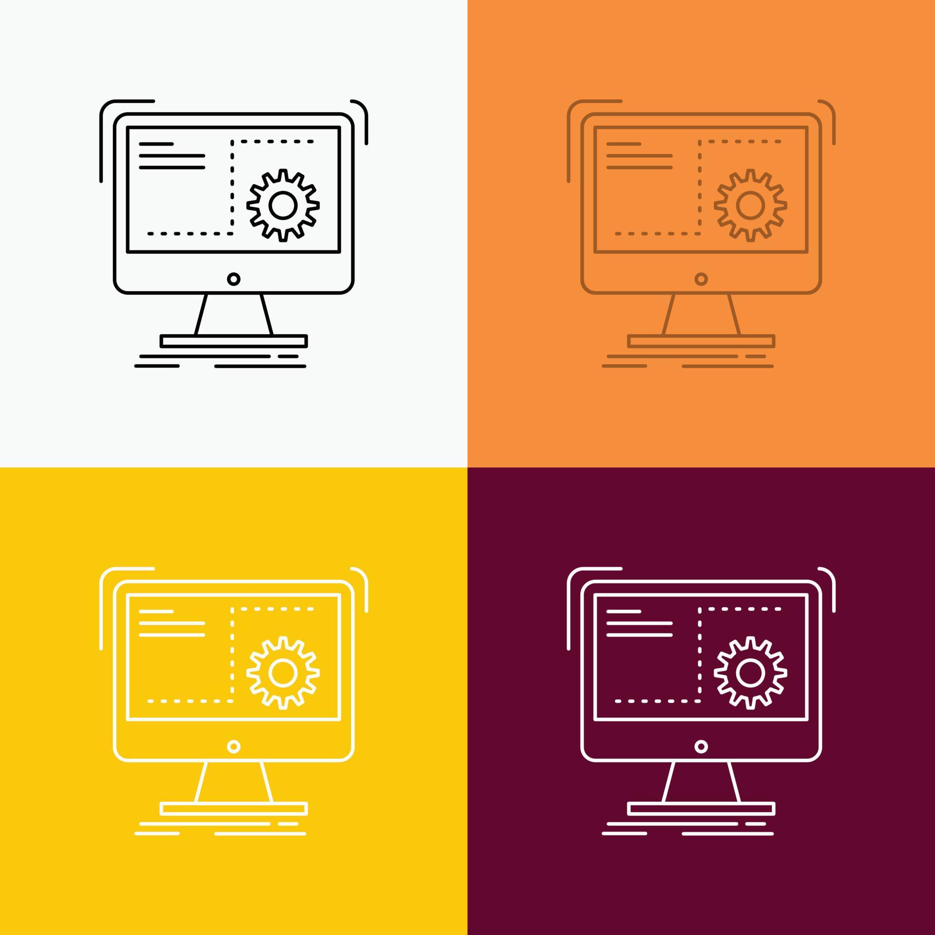 Command. computer. function. process. progress Icon Over Various