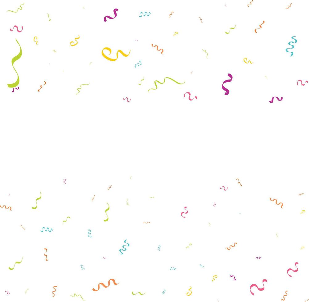 plantilla de diseño de concepto de confeti feliz día de vacaciones. Ilustración de vector de celebración de fondo blanco.