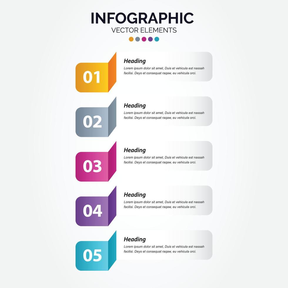 Vector Vertical Infographic label design template with icons and 5 options or steps. Can be used for process diagram. presentations. workflow layout. banner. flow chart. info graph