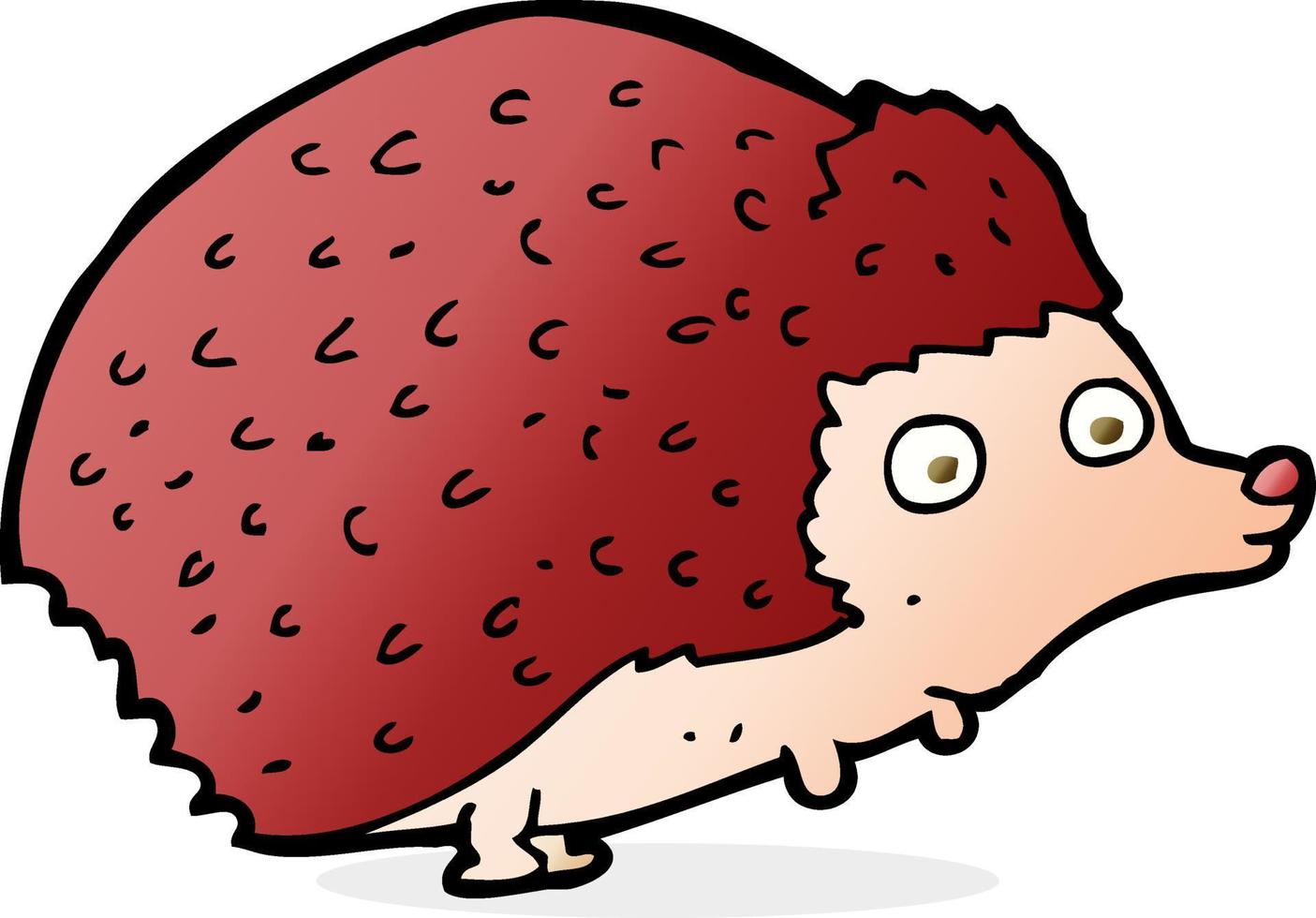 doodle character cartoon hedgehog vector