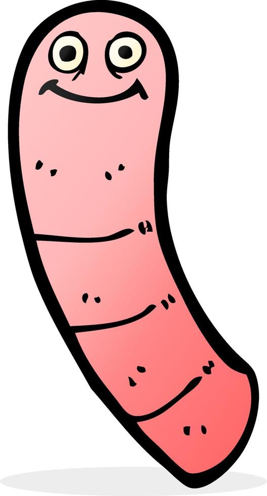 doodle character cartoon worm vector