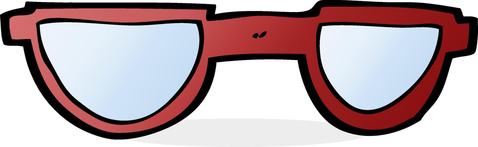 doodle cartoon glasses vector