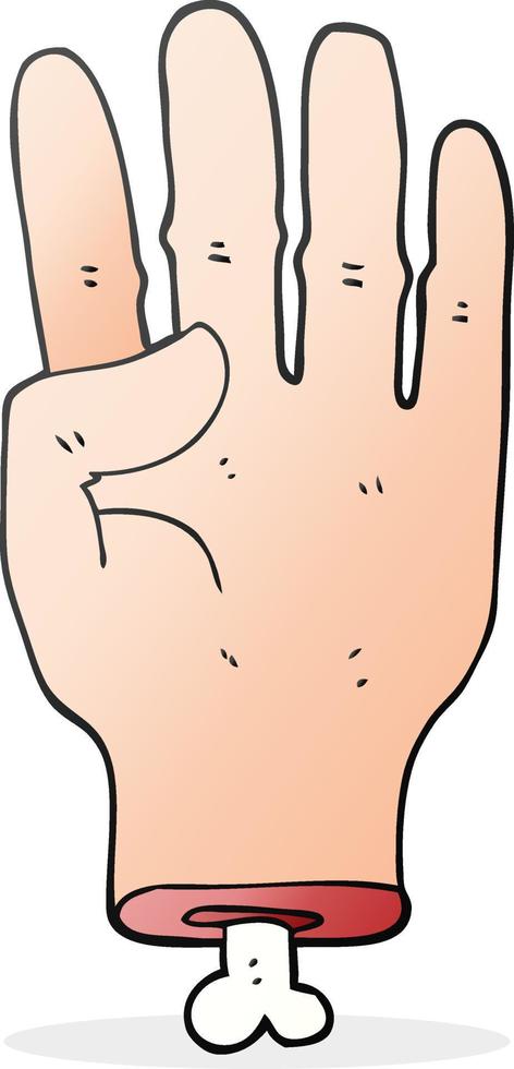 doodle cartoon hand vector