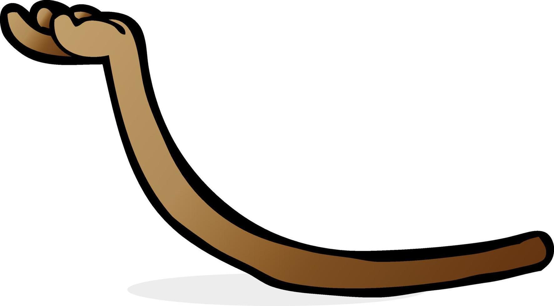 doodle cartoon arm vector