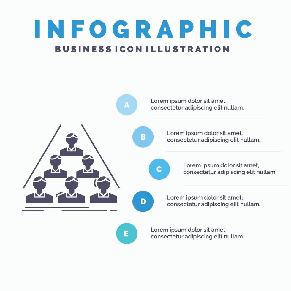 team. build. structure. business. meeting Infographics Template for Website and Presentation. GLyph Gray icon with Blue infographic style vector illustration.