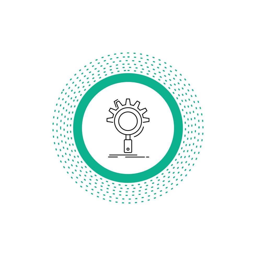 seo. search. optimization. process. setting Line Icon. Vector isolated illustration