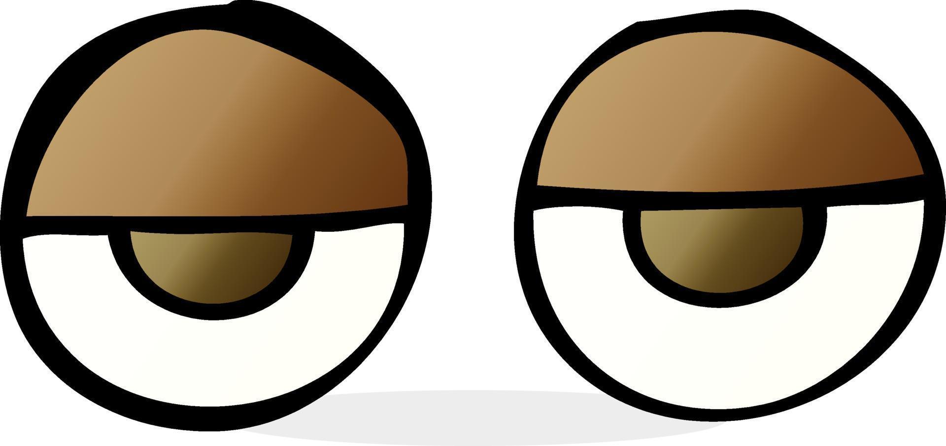 doodle cartoon eyes vector