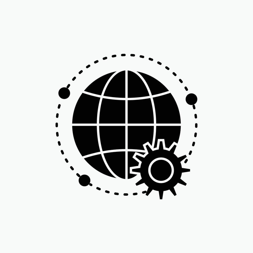 connected. online. world. globe. multiplayer Glyph Icon. Vector isolated illustration