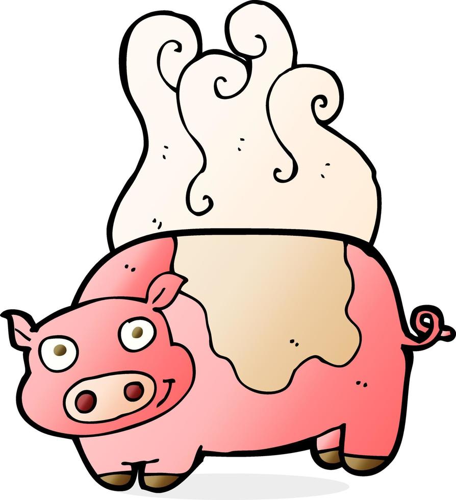 doodle character cartoon pig vector