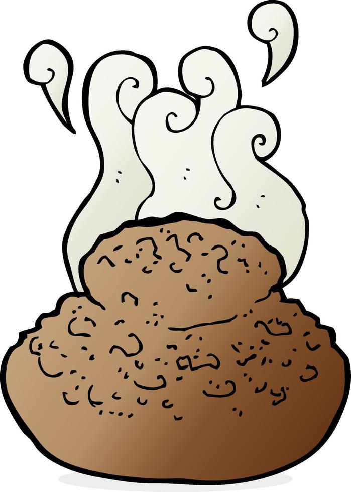 doodle cartoon bread vector