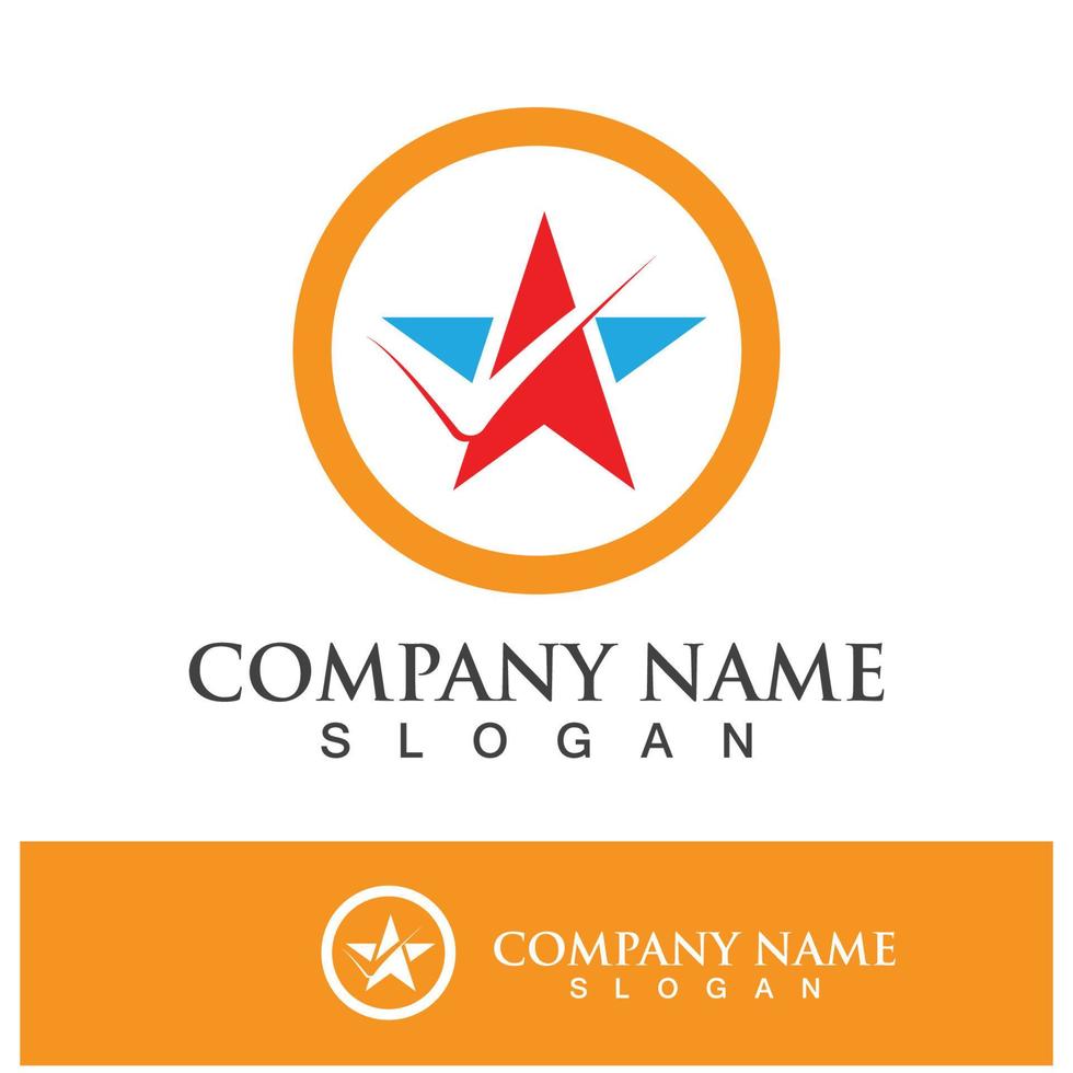 Star logo images illustration vector