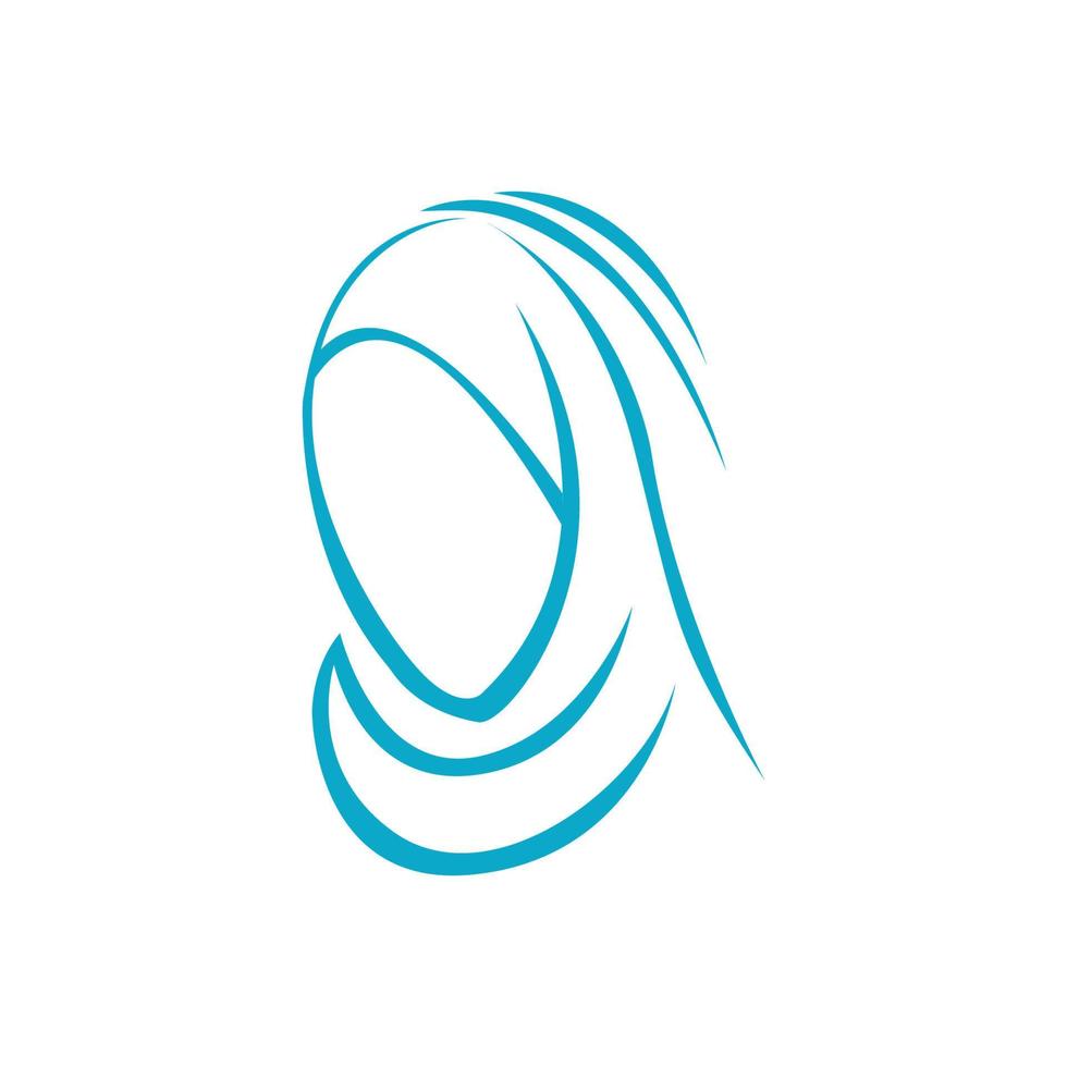 Muslimah hijab logo plantilla diseño ilustración vectorial vector
