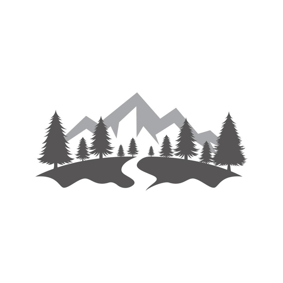 Mountain icon Logo vector