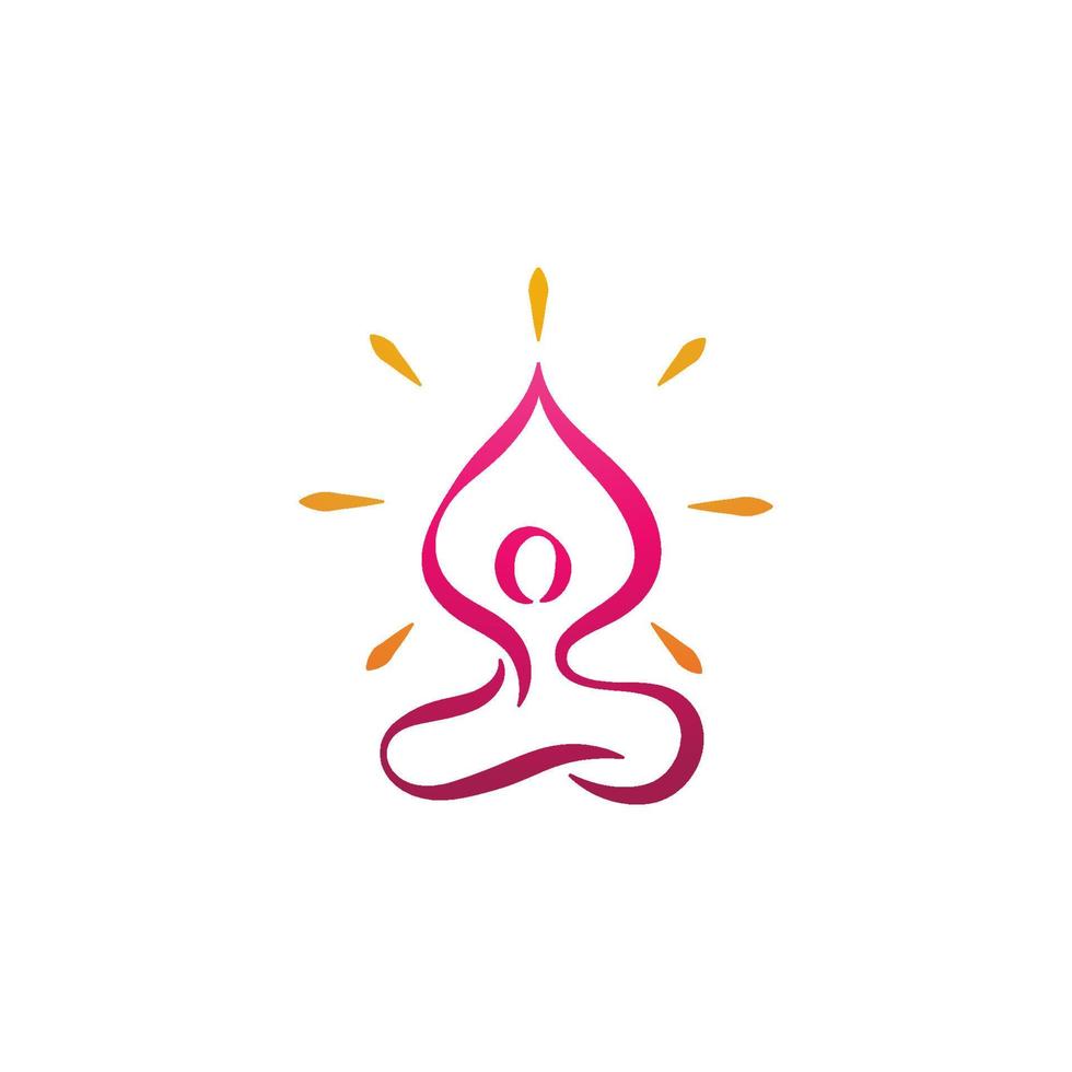 Yoga Vector icon design illustration