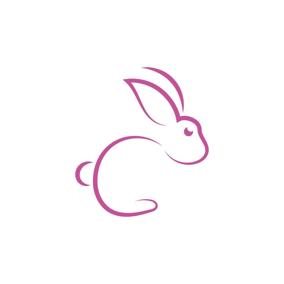 Rabbit vector icon illustration design