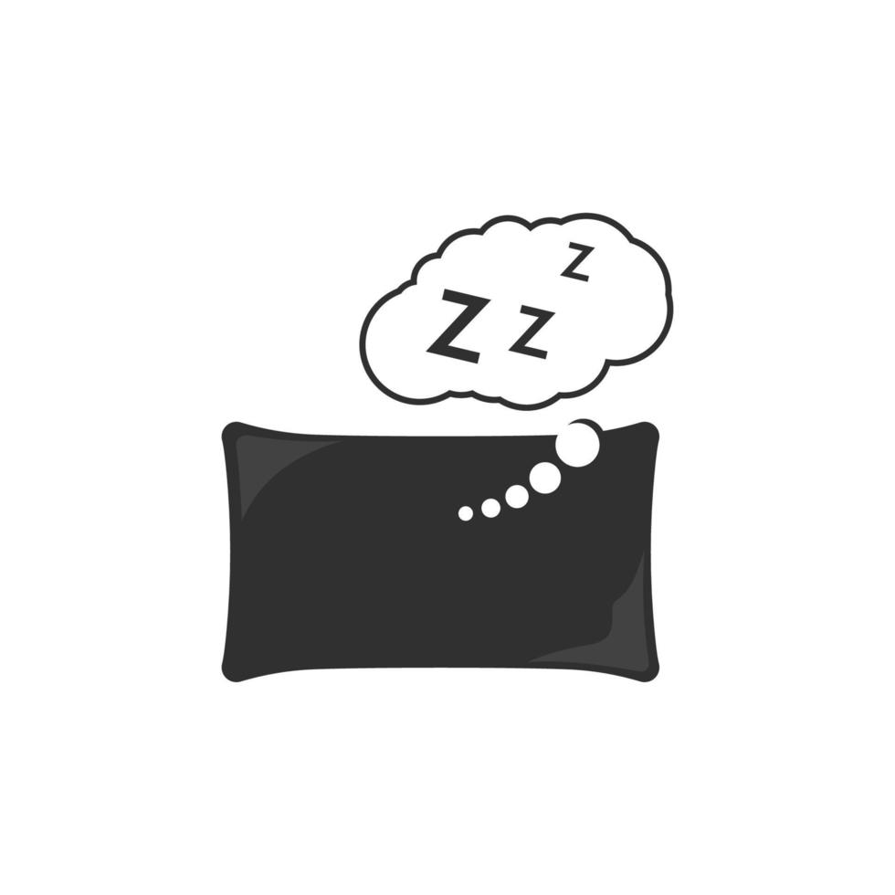 ilustración de diseño de icono de vector de almohada