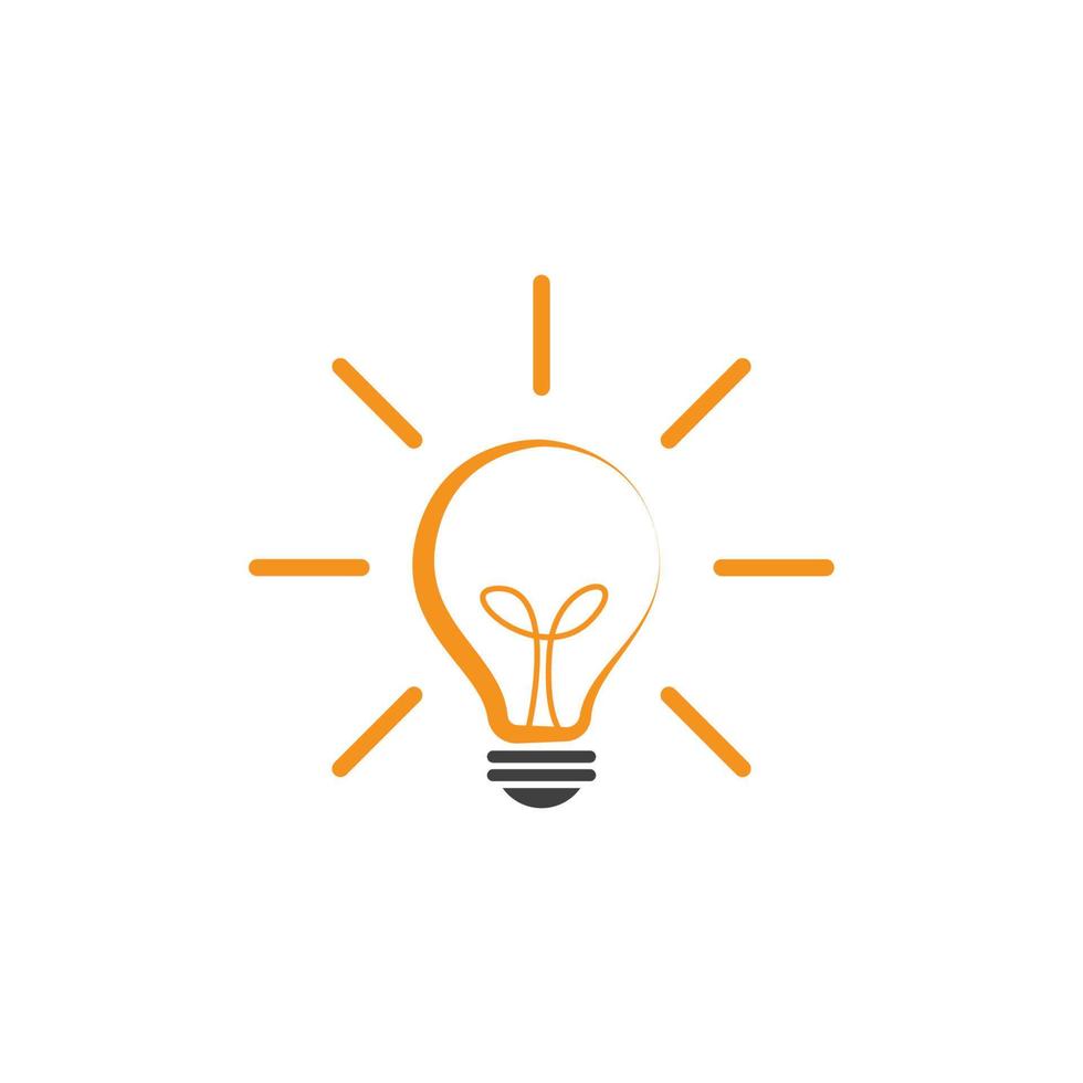 light bulb symbol icon vector