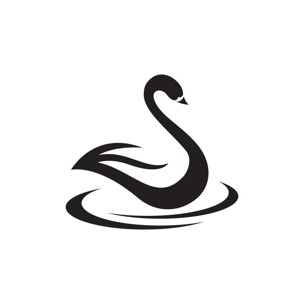 Swan icon Template vector illustration