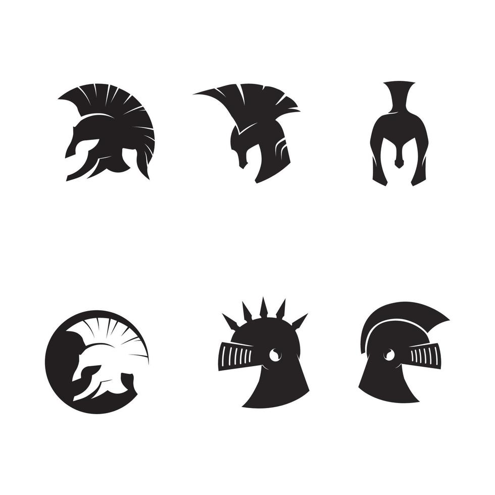 vector de diseños de iconos de logotipo espartano