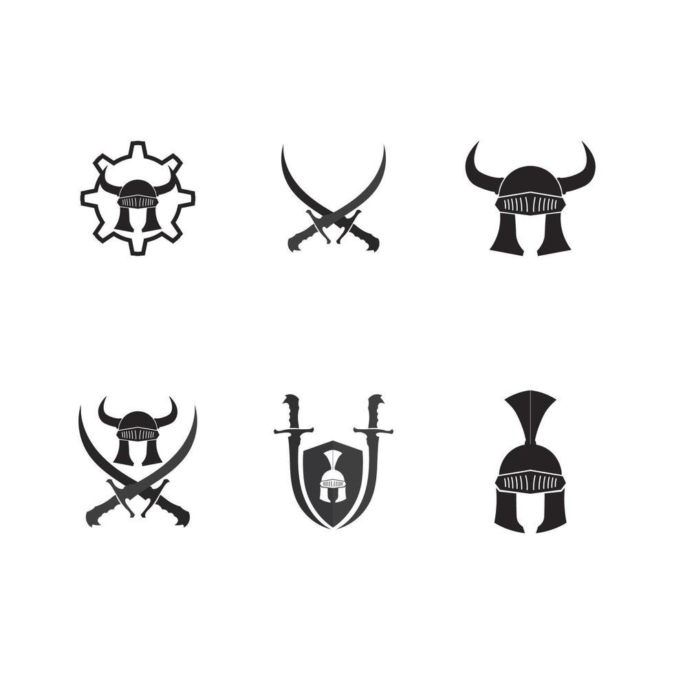 vector de diseños de iconos de logotipo espartano