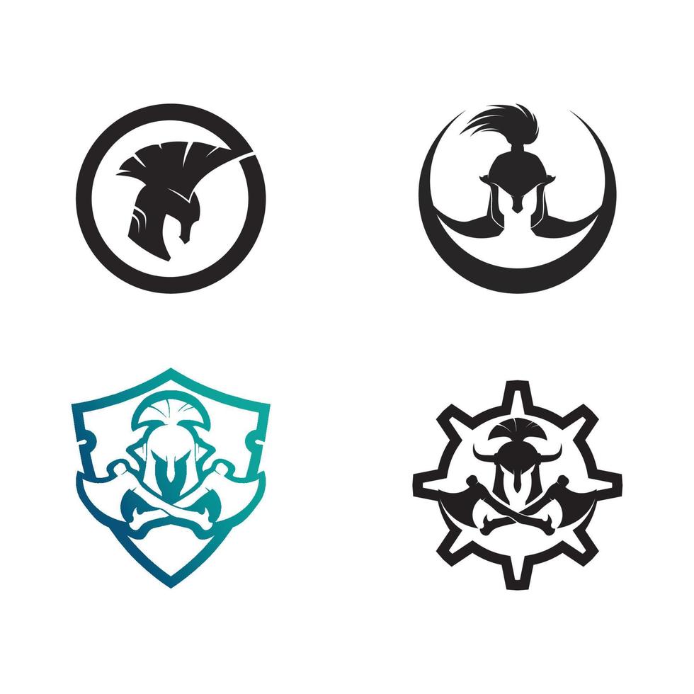 spartan logo icon designs vector