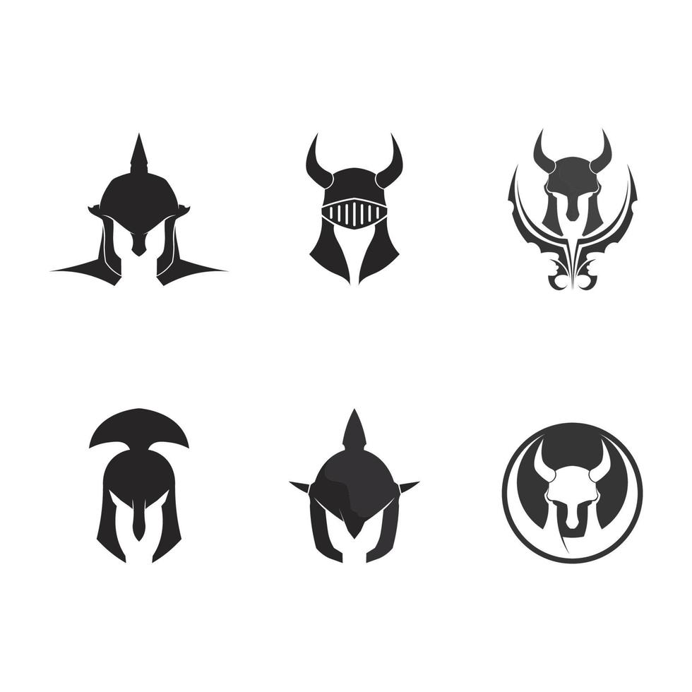 vector de diseños de iconos de logotipo espartano