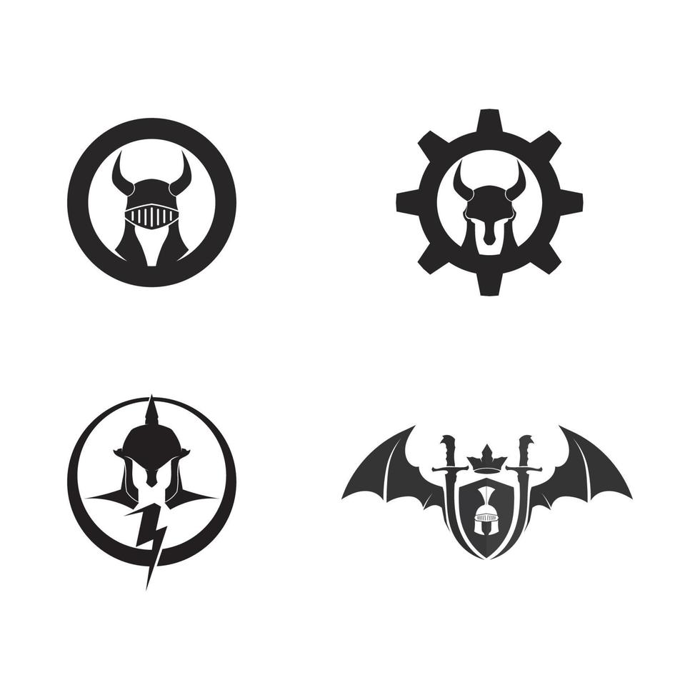 vector de diseños de iconos de logotipo espartano