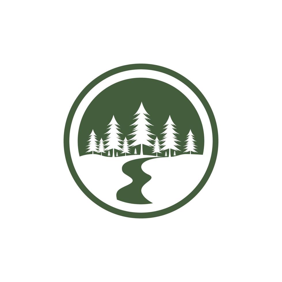 Forest Vector icon design illustration