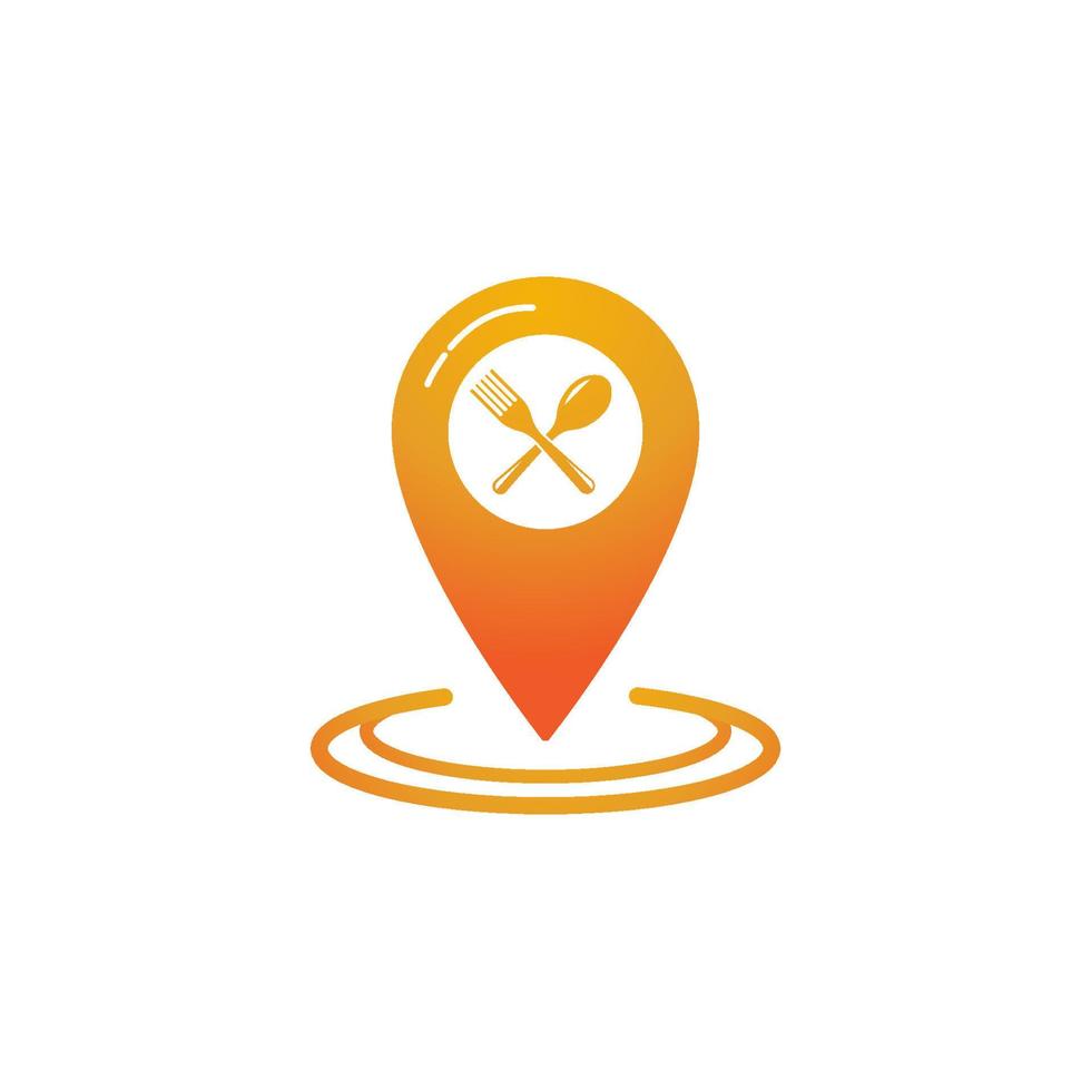 Ilustración de vector de icono de punto de ubicación