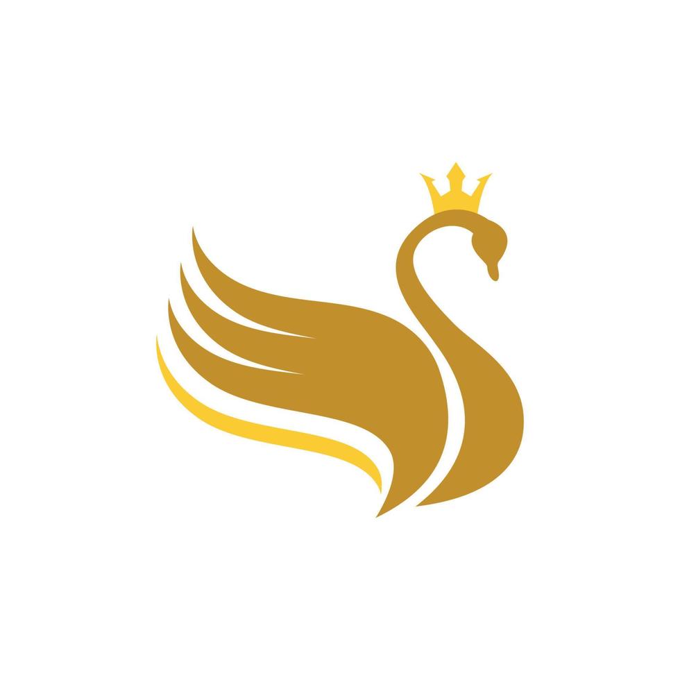 Swan icon Template vector illustration