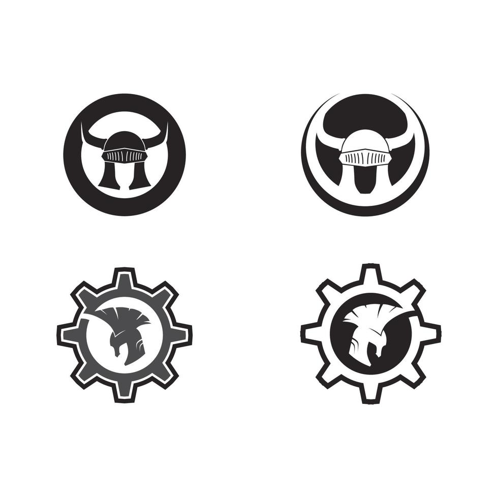 vector de diseños de iconos de logotipo espartano