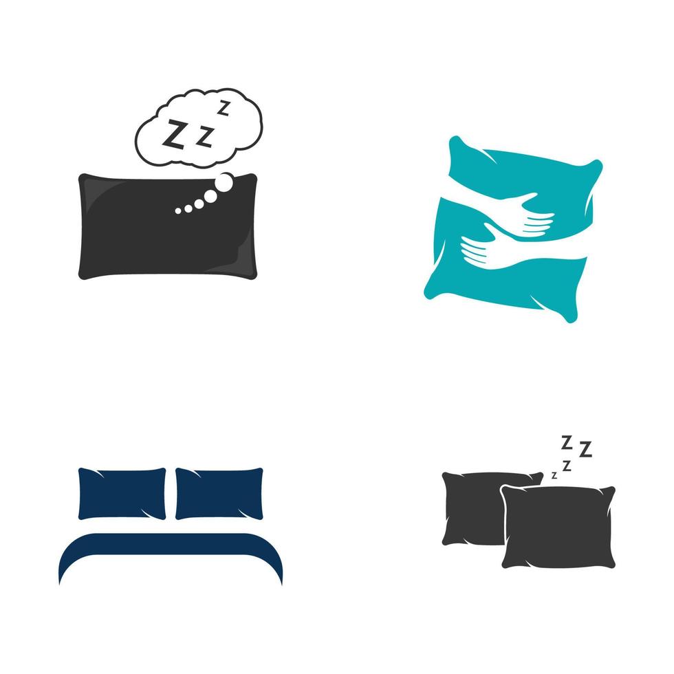 ilustración de diseño de icono de vector de almohada