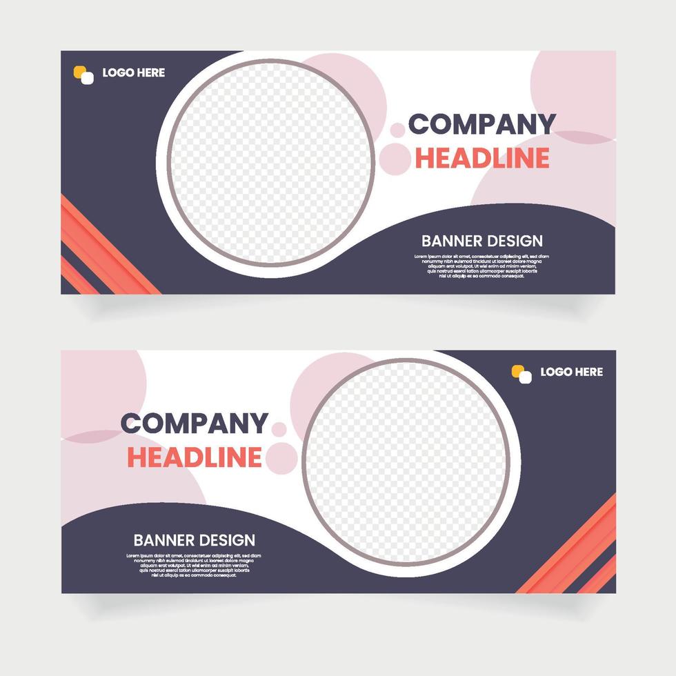 banner cover social media promotion vector template design