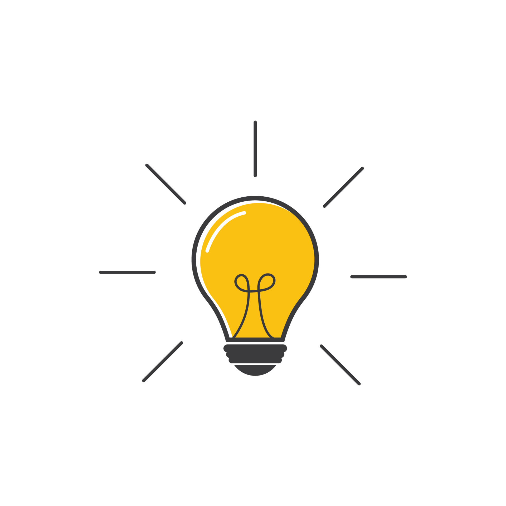 light bulb symbol icon 12968178 Vector Art at Vecteezy