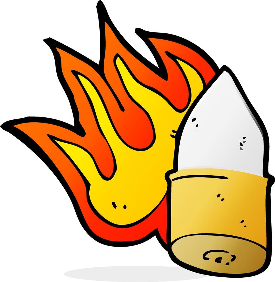 doodle cartoon bullet 12968266 Vector Art at Vecteezy