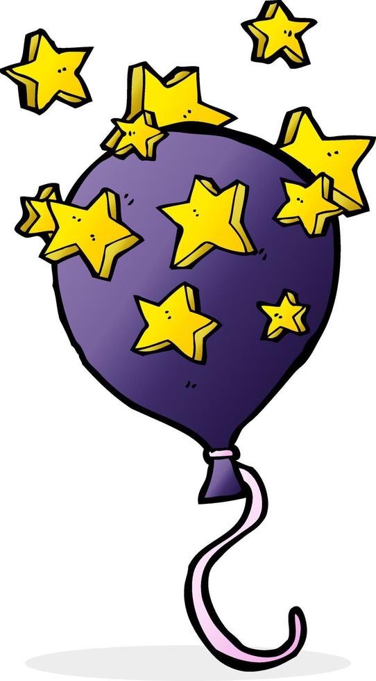 doodle cartoon balloon vector