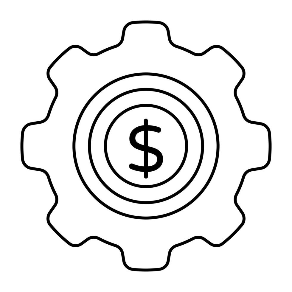 Trendy design icon of money management vector