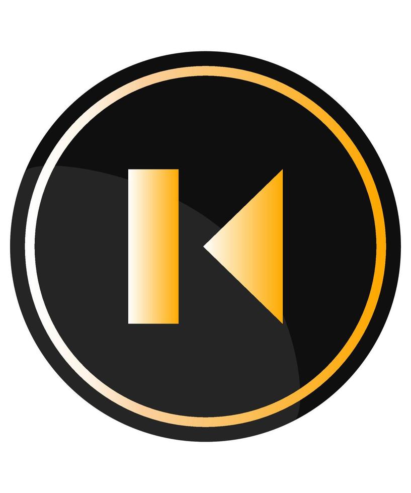 Skip Previous Button vector