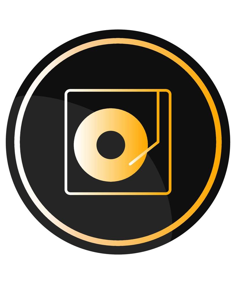 Turntable music Player vector