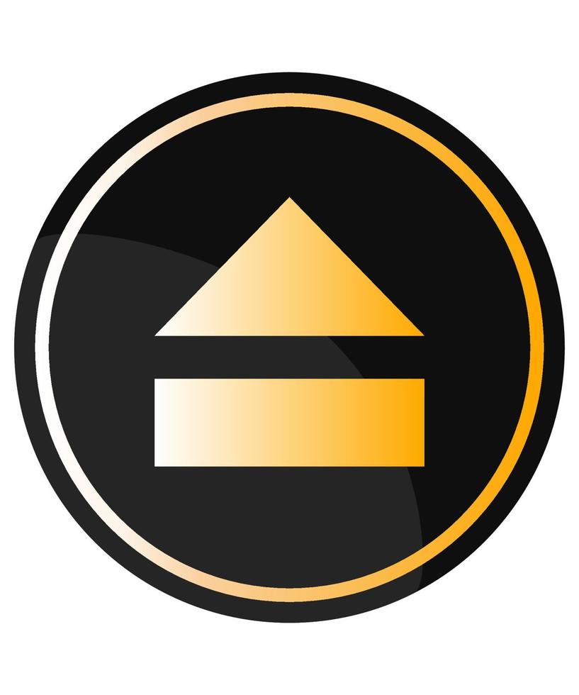 Eject Button Player vector