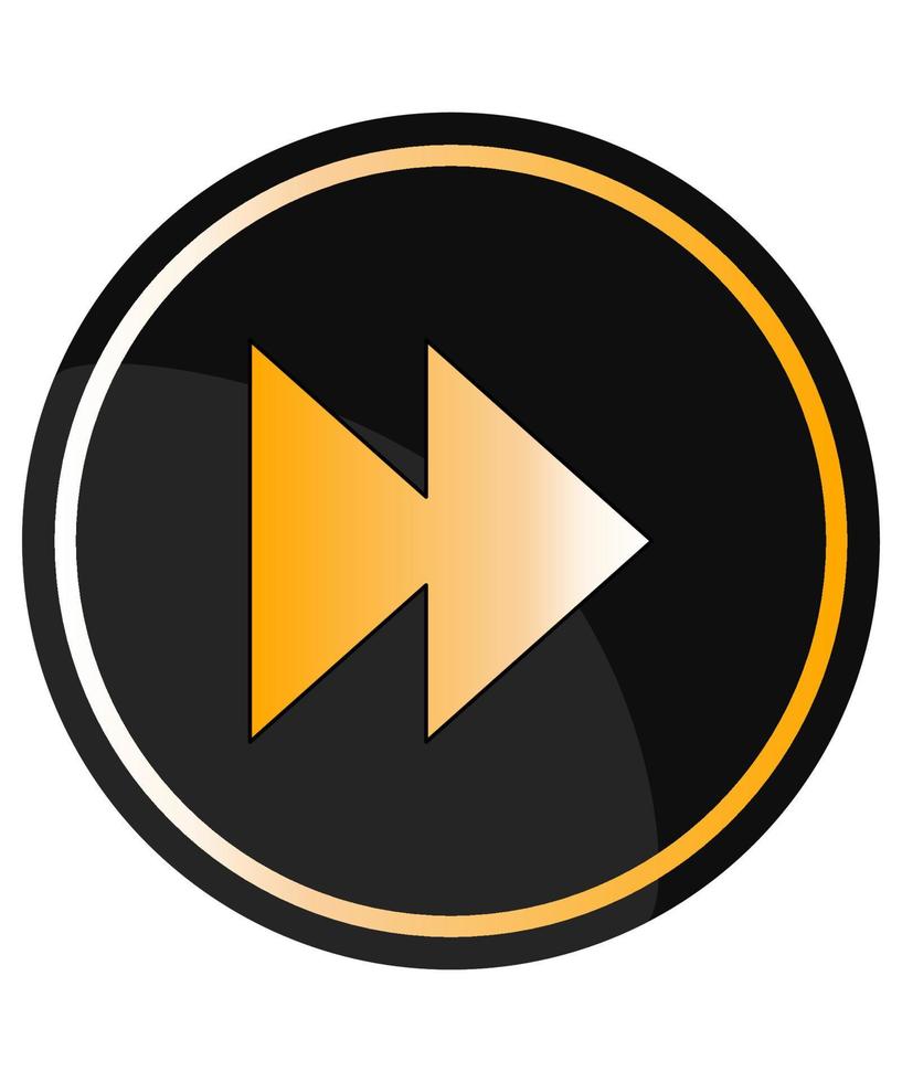 Fast Forward Button vector