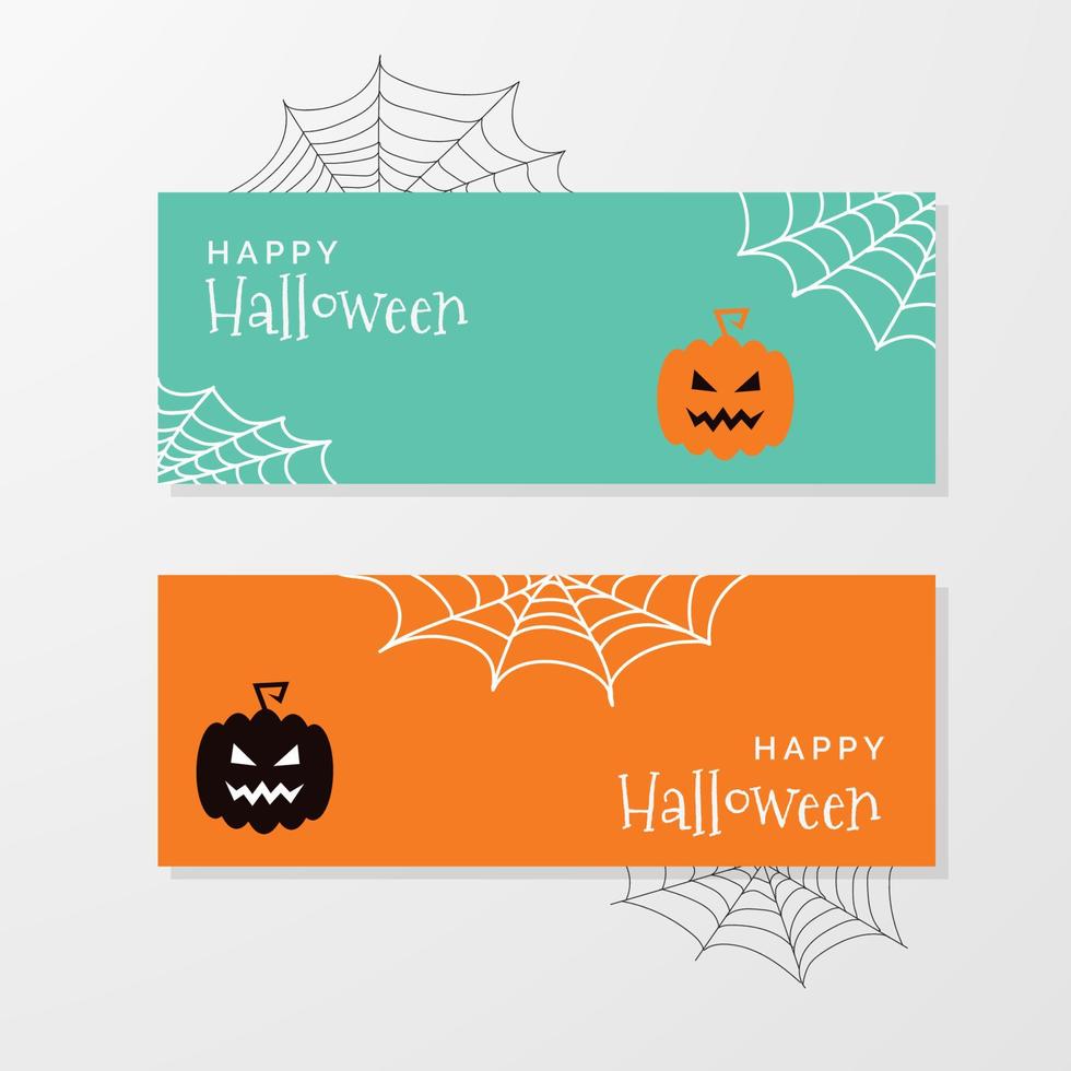 Cute Halloween Banners vector