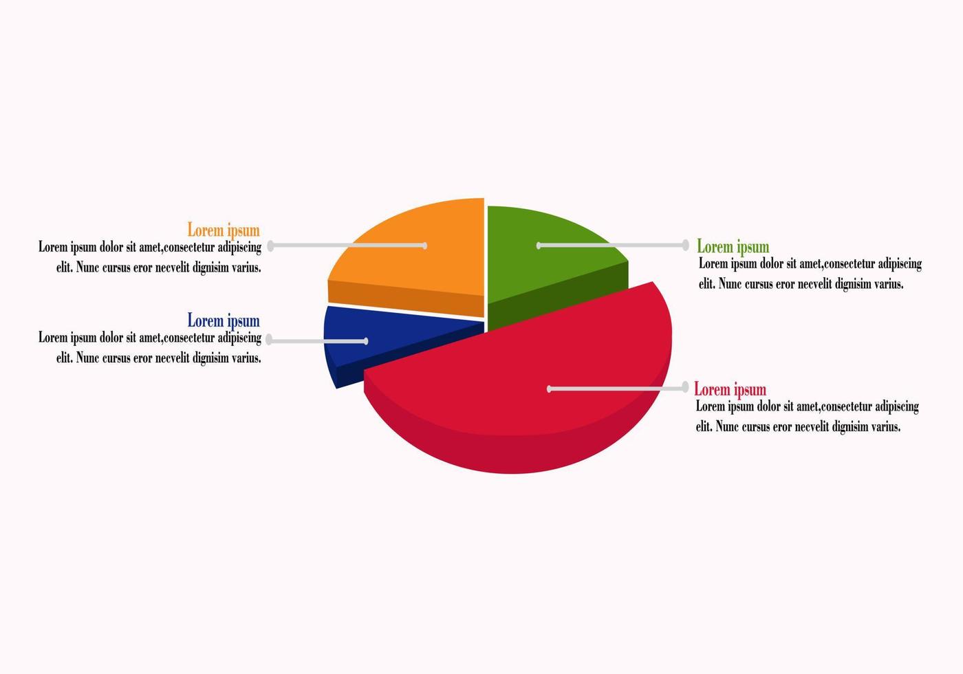 ilustración de diseño gráfico vectorial del diagrama de presentación de la reunión vector