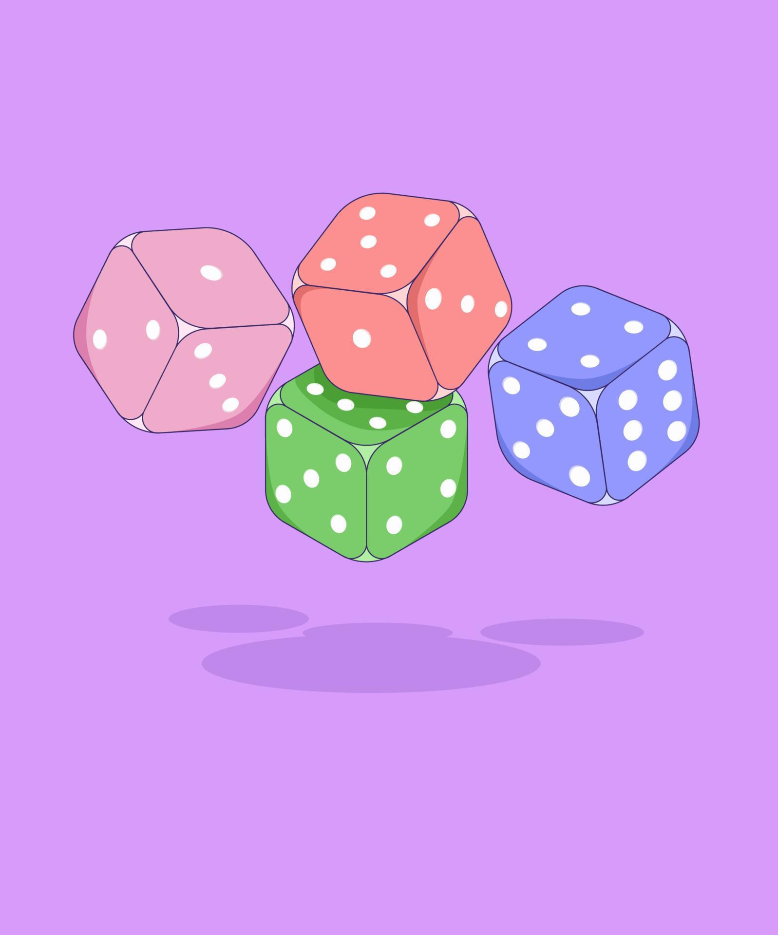 graphic illustration of irregular dice design vector 12968578 Vector