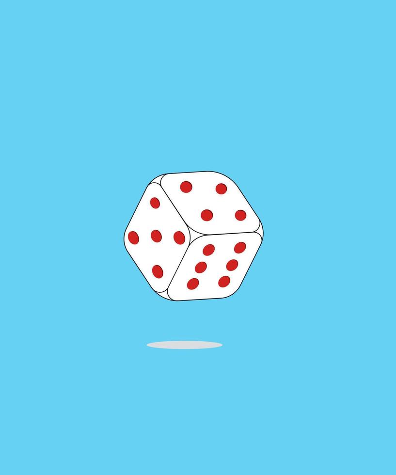 graphic illustration design vector of dice game