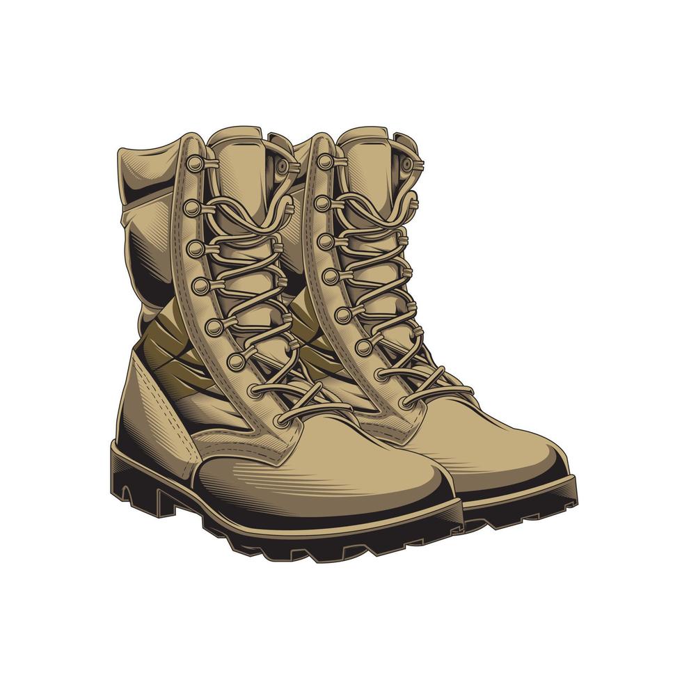 design tactical boots version color vector