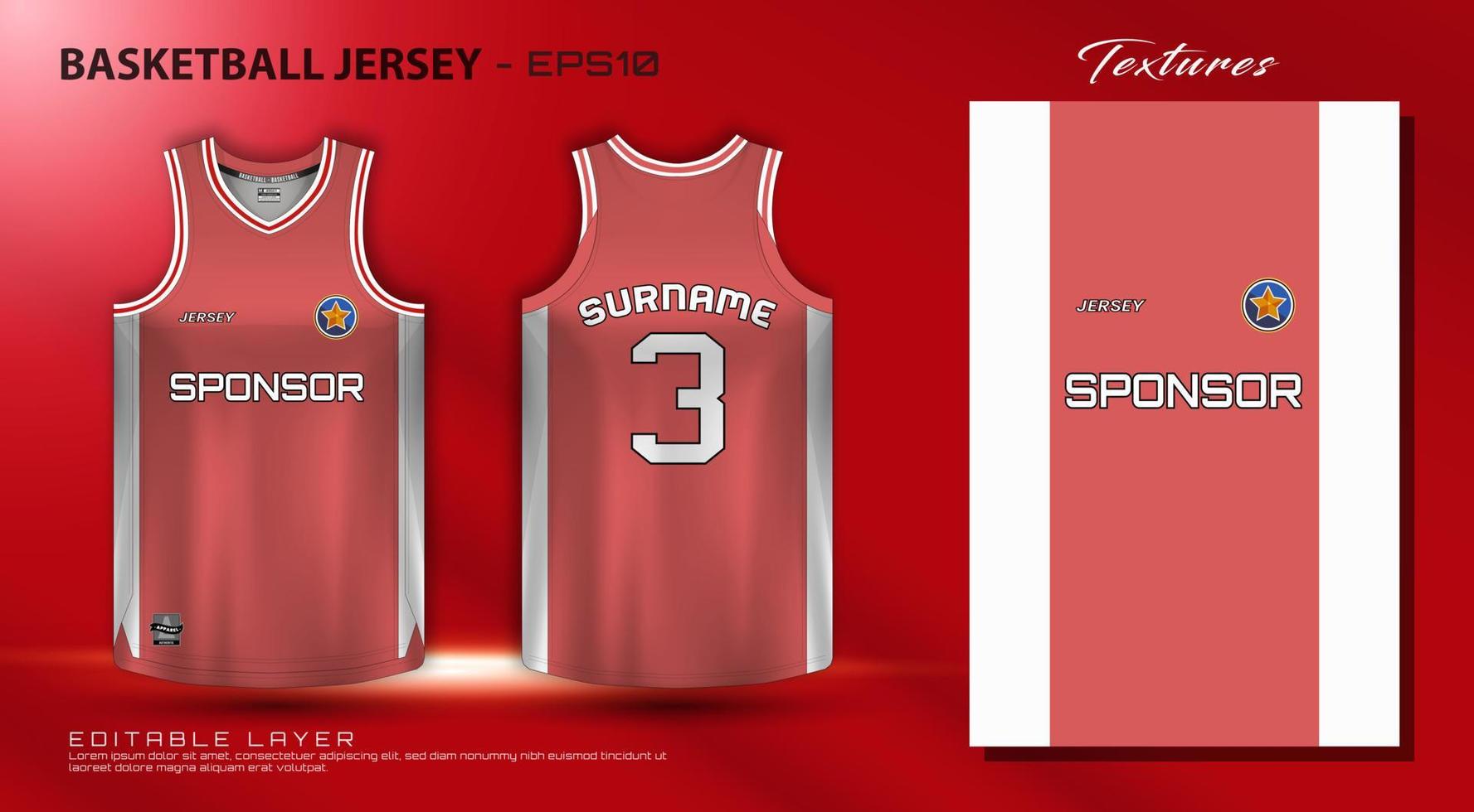 Basketball jersey template uniform apparel vector