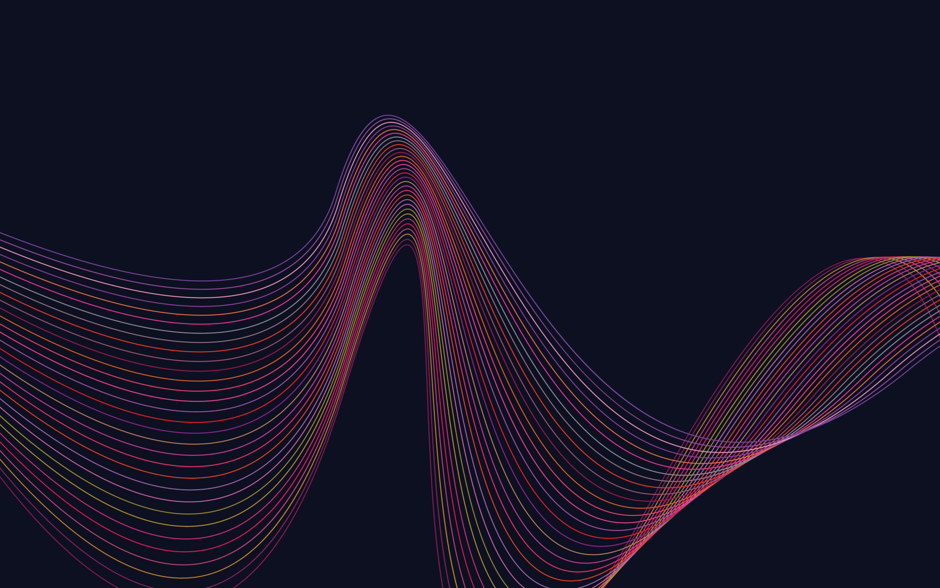 Vector abstract wave background. Red waves background 12970251 Vector