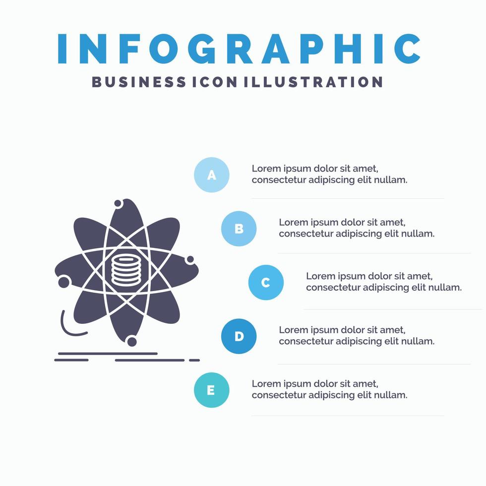 Analysis. data. information. research. science Infographics Template for Website and Presentation. GLyph Gray icon with Blue infographic style vector illustration.
