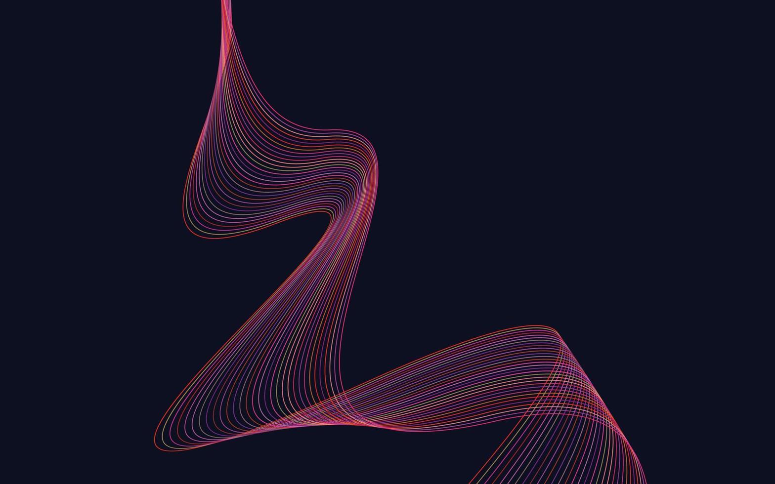 elegante diseño de fondo abstracto de líneas onduladas rojas vector